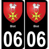 06 Biot placa etiqueta de registro de la ciudad