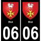 06 Biot sticker plate registration city