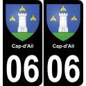 64 Pau autocollant sticker plaque immatriculation auto ville