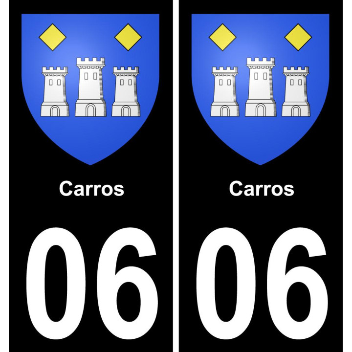 06 Carros sticker plate registration city
