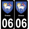 06 Grasse sticker plate registration city