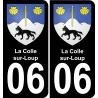 06 La Colle-sur-Loup autocollant sticker plaque immatriculation auto ville