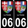 06 La Trinité-aufkleber plakette ez stadt