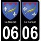 64 Pau autocollant sticker plaque immatriculation auto ville
