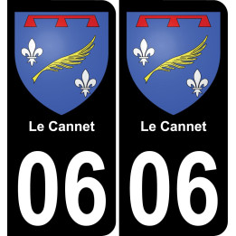 06 Le Cannet sticker plate registration city