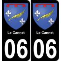 06 Le Cannet sticker plate registration city