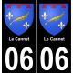 06 Le Cannet-aufkleber plakette ez stadt