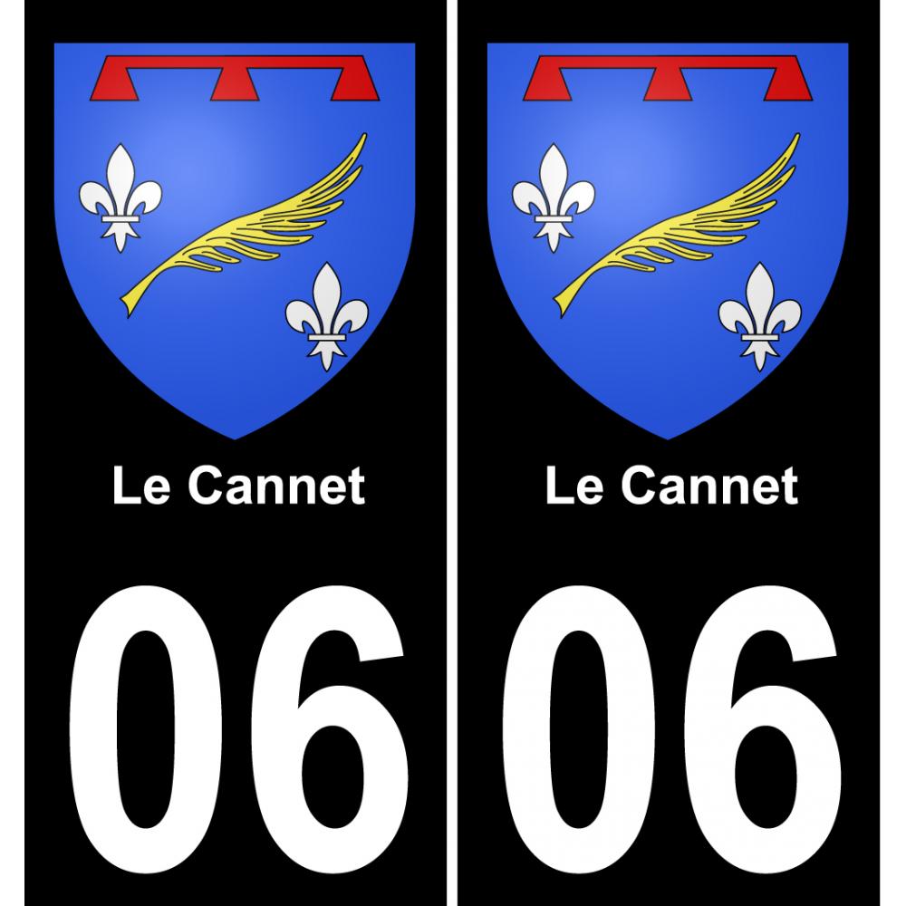 06 Le Cannet sticker plate registration city