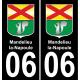 64 Pau autocollant sticker plaque immatriculation auto ville