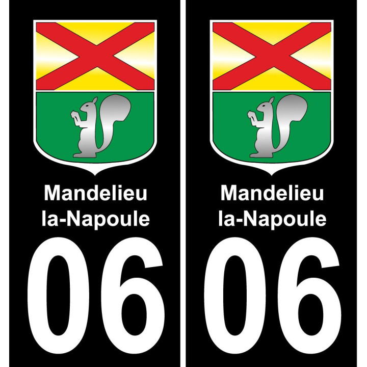 06 Mandelieu-la-Napoule-aufkleber plakette ez stadt