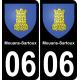 06 Mouans-Sartoux adesivo piastra di registrazione city