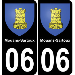 06 Mouans-Sartoux sticker plate registration city