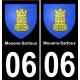 06 Mouans-Sartoux adesivo piastra di registrazione city