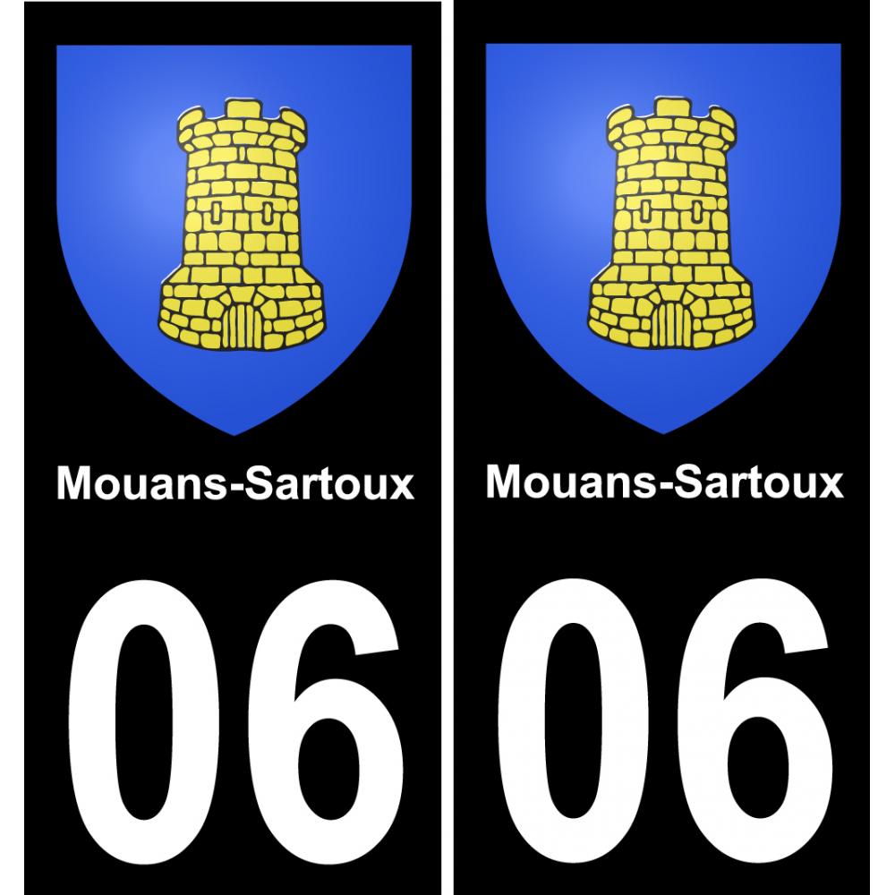 06 Mouans-Sartoux sticker plate registration city