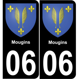 06 Mougins sticker plate registration city