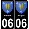 06 Mougins adesivo piastra di registrazione city