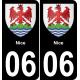 06 Nice sticker plate registration city
