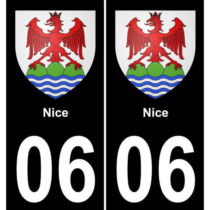06 Nice sticker plate registration city