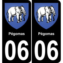 06 Pégomas-aufkleber plakette ez stadt