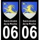 06 Saint-André-de-la-Roche sticker plate registration city