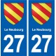 27 Conches en Ouche blason autocollant plaque stickers ville