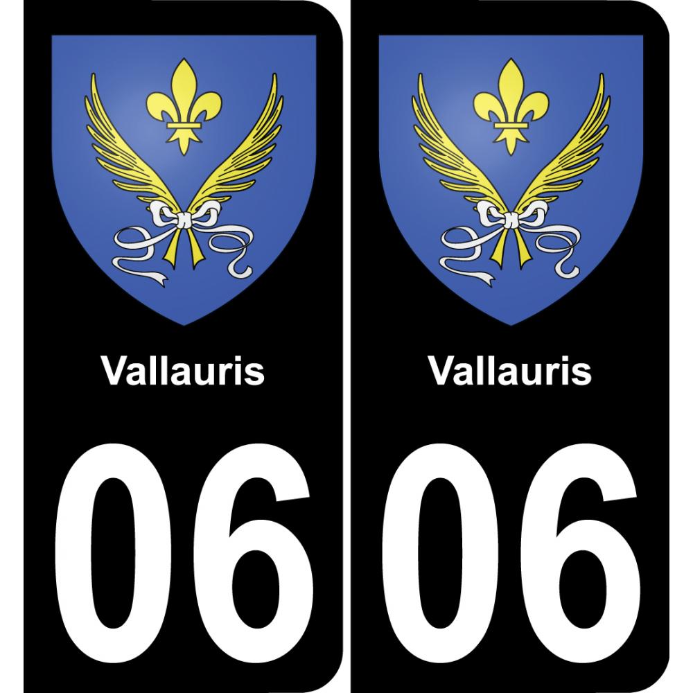 06 Vallauris placa etiqueta de registro de la ciudad