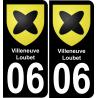64 Pau autocollant sticker plaque immatriculation auto ville