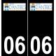 06 Antibes-logo aufkleber plakette ez stadt
