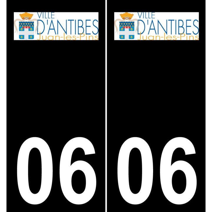 06 Antibes-logo aufkleber plakette ez stadt
