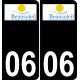 06 Beausoleil logo sticker plate registration city