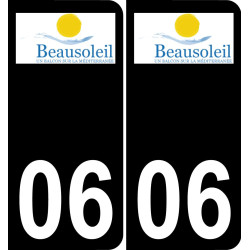 06 Beausoleil-logo aufkleber plakette ez stadt