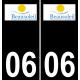 64 Pau logo autocollant plaque immatriculation auto ville sticker