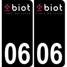 06 Biot-logo aufkleber plakette ez stadt