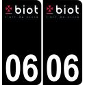 64 Pau logo autocollant plaque immatriculation auto ville sticker