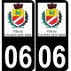 06 Cagnes-sur-Mer logo sticker plate registration city