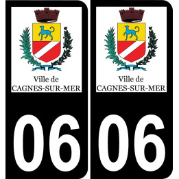 06 Cagnes-sur-Mer-logo aufkleber plakette ez stadt