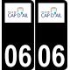 64 Pau logo autocollant plaque immatriculation auto ville sticker