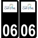 06 Cap-d'Ail logo sticker plate registration city