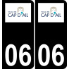 06 Cap-d'Ail-logo aufkleber plakette ez stadt
