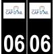 64 Pau logo autocollant plaque immatriculation auto ville sticker