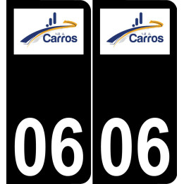 06 Carros logotipo de la etiqueta engomada de la placa de registro de la ciudad