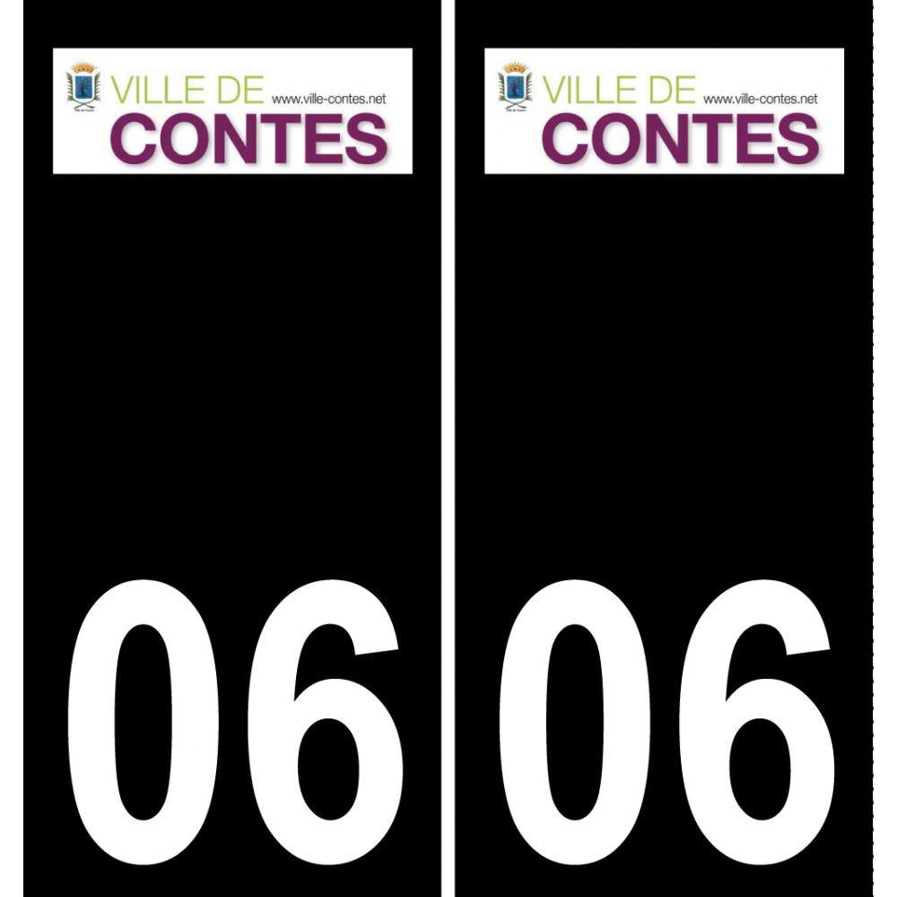 06 Contes-logo aufkleber plakette ez stadt