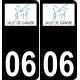 06 Grasse logo sticker plate registration city