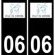 64 Pau logo autocollant plaque immatriculation auto ville sticker