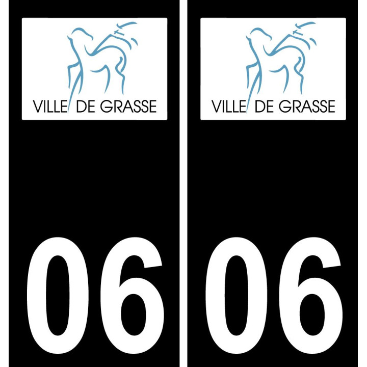 06 Grasse-logo aufkleber plakette ez stadt