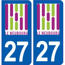 27 Conches en Ouche logo autocollant plaque stickers ville