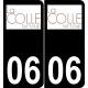 06 La Colle-sur-Loup logo autocollant plaque immatriculation auto ville sticker