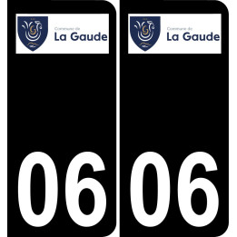 06 La Gaude-logo aufkleber plakette ez stadt