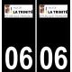 64 Pau logo autocollant plaque immatriculation auto ville sticker