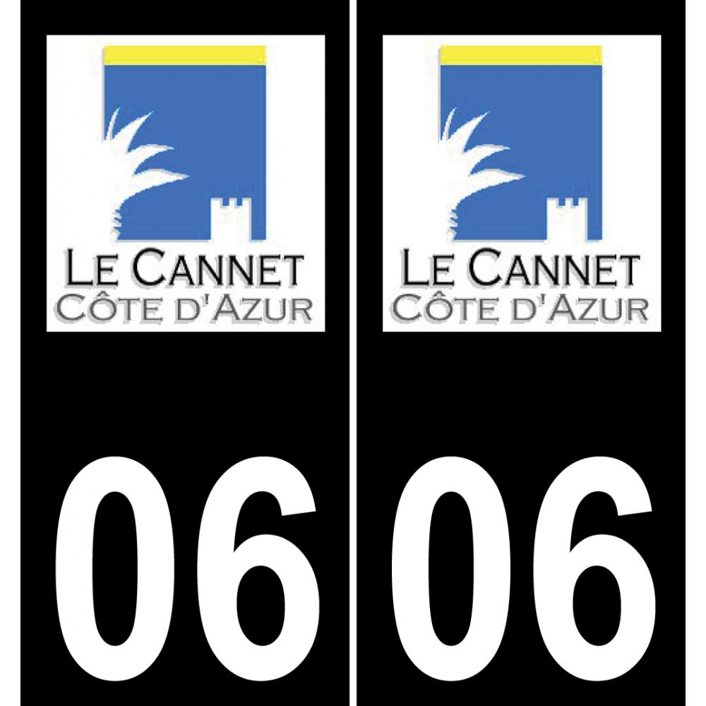 06 Le Cannet logo adesivo piastra di registrazione city